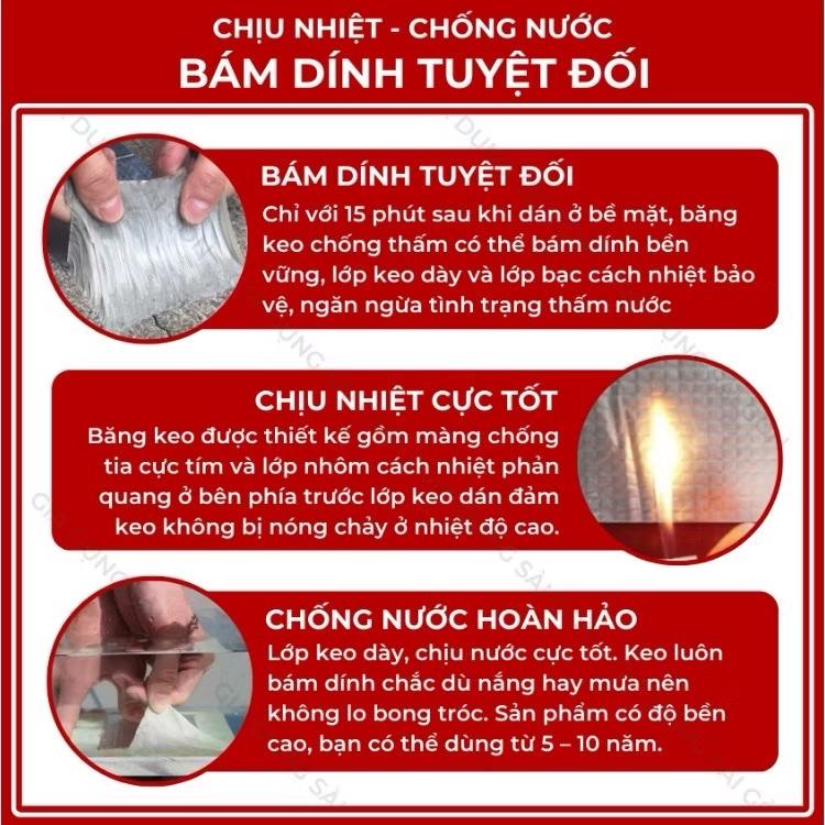 Product Introduction of Băng dính chống thấm x2000. Loại 10cm 9