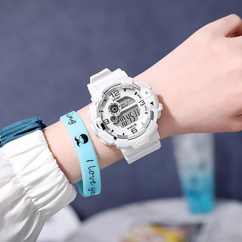 Product Introduction of Luminous Kids Watches LED Colorful Flash Digital Waterproof For Boys Girls Quartz Watch Creative Children's Sport Wristwatch 19