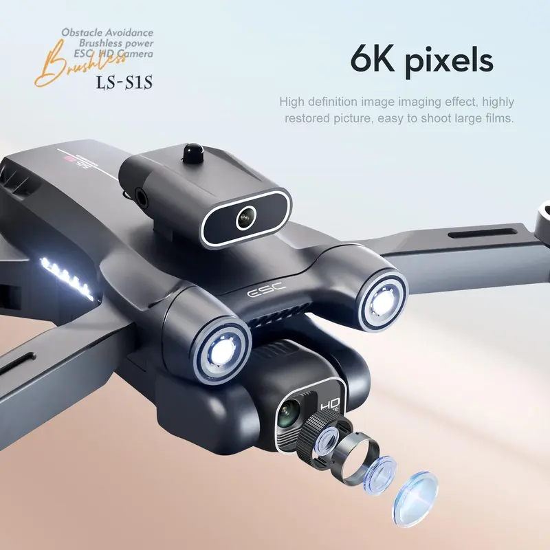 [KYOPCE] S1S Brushless Drone 4k Professional 8K HD Camera 5G Wifi FPV Obstacle Avoidance Aerial Photography Foldable Quadcopter RC Dron 8