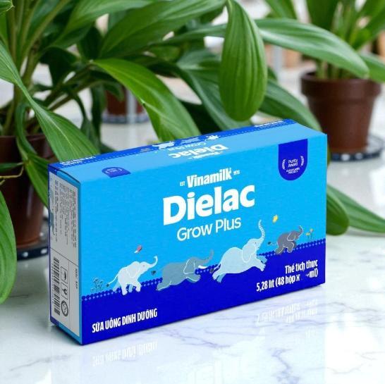  Thùng 48 Hộp 180ml-110ml Vinamilk-Sữa Công Thức Pha Sẵn Dielac Grow Plus Đàn Voi 