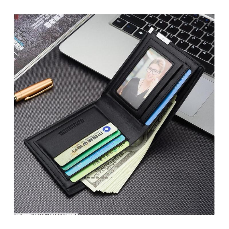 Dompet Pria Lipat Custom Logo Dan Tulisan Dompet Kulit Men Fashion Letter Wallet Custom Suka Suka Terlaris 1