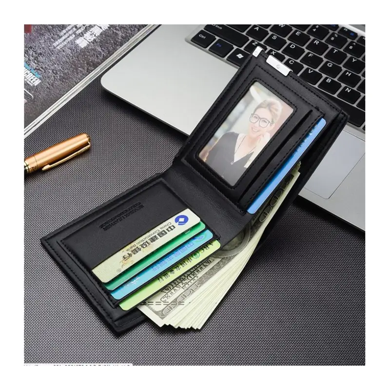 Dompet Pria Lipat Custom Logo Dan Tulisan Dompet Kulit Men Fashion Letter Wallet Custom Suka Suka Terlaris 1