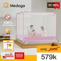 Gambar [PRE ORDER] Medoga Kelambu Tidur Minimalis Anti Jatuh Anti Nyamuk Tenda Bayi & Dewasa Jumbo Kotak 120 160 180 200 - Pink, 120 x 200 dari kelambu medoga Kota Tangerang Selatan 1 Tokopedia