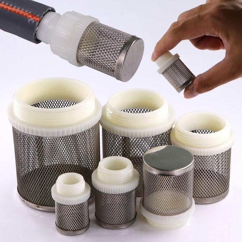 Bộ lọc ống sạch nước, 1 mảnh, vật liệu sạch 304, bộ lọc màn hình lưới, thích hợp cho ống nối 1 / 2 ", 3/4" và 1 ", bộ lọc lưới Percolator khớp, thích hợp cho thủy lợi siêu nhỏ, bể cá thủy sinh 1