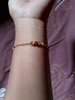 Product Review of THIQLA - Gelang Serut Wanita FASL - Gelang Kecil Tipis Mirip Gelang Emas Model 2025 - Gelang Aurel Mirip Gelang Titanium Wanita Anti Karat from Z**🔥 2