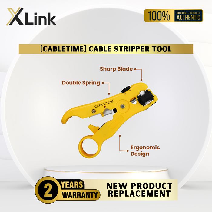 Gambar Pengupas Kabel LAN Stripping Tool Cable Stripper CABLETIME dari XLink Surabaya Kota Surabaya Tokopedia