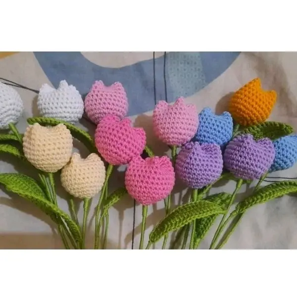 Bunga Tulip rajut handmade/bisa untuk isian buket 0