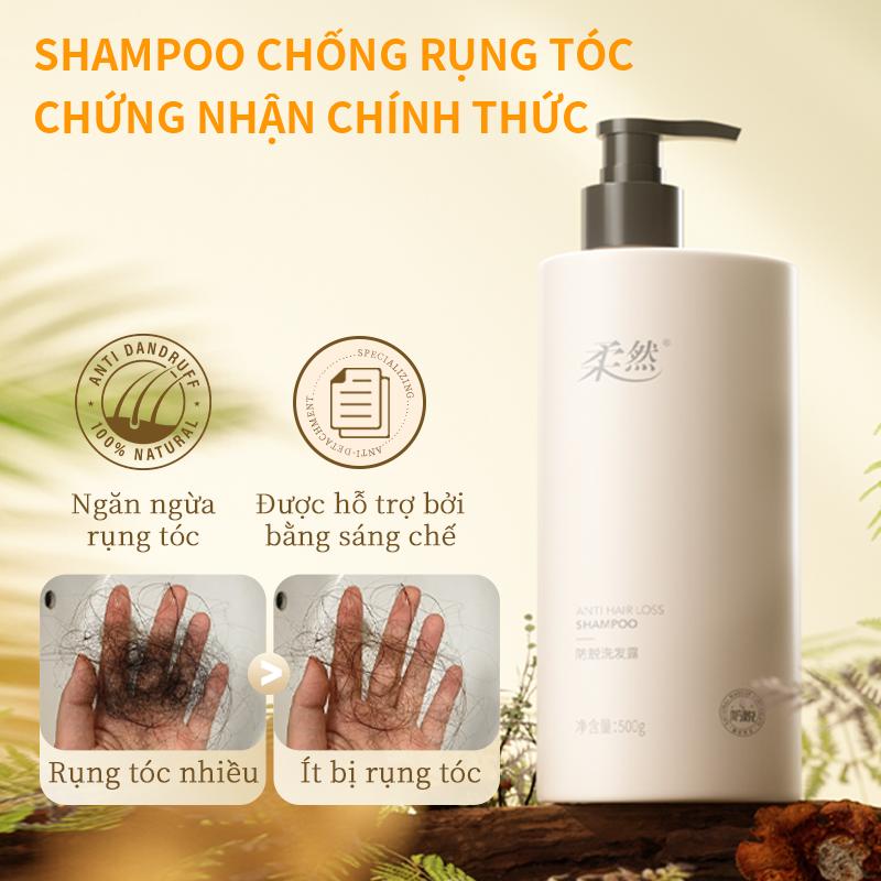 【Rouran Dầu gội chống rụng tóc Rouran Dầu gội kiểm soát dầu Dầu gội Lá Platycladus Orientalis Dầu gội kích thích mọc tóc Dầu gội tăng cường tóc cho bé trai và bé gái