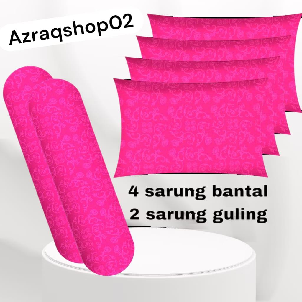 SARUNG BANTAL TIDUR RESLETING SET ISI 6 PCS 4 SARBAN 2 SARGUL EMBOS PILIHAN WARNA BANYAK  DAN LEMBUT