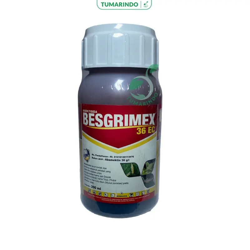 Insektisida  Besgrimex Abamektin 35EC 200 ML untuk Krips Kutu Daun Ulat 0