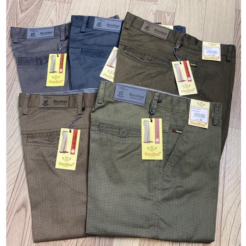 [HCM] Quần Dài Kaki Nam Trung Niên Hoạ Tiết Form Suông Từ 45-90kg