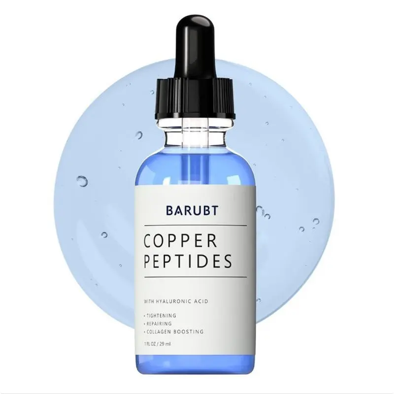 GHK Cu Peptides Serum, Copper Peptides Serum for Face Tightening,  Repairing, Collagen Boosting with Hyaluronic Acid Fragrance Free