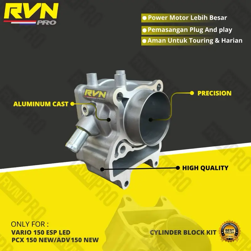 BLOK SEHER BORING PAKET BOREUP BORE UP VARIO 150 125 ESP LED PCX 150 NEW ADV 150 VARIO 125 LED TECHNO 60MM 60 MM 62MM 62 MM RVN 3