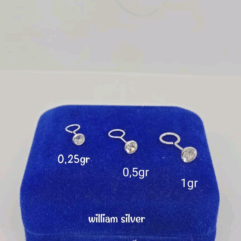 anting perak 925 asli lapis emas model toge mp/perhiasan fashion wanita terbaru 6