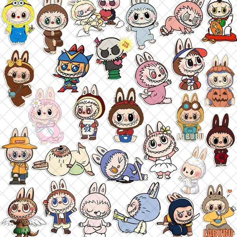 3 PCS LABUBU SERIES STICKERS