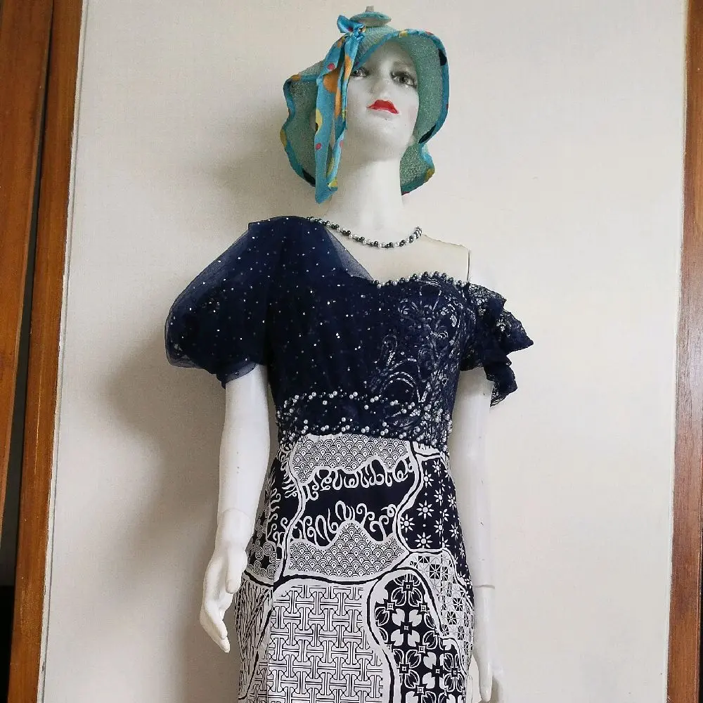 dres singer, dres pesta, gaun singer, gaun batik
