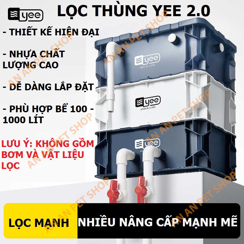  Lọc Thùng YEE Pro 2.0 | Baki cho Hồ cá cảnh | Phiên bản Nâng cấp Mạnh mẽ cho Bể cá 