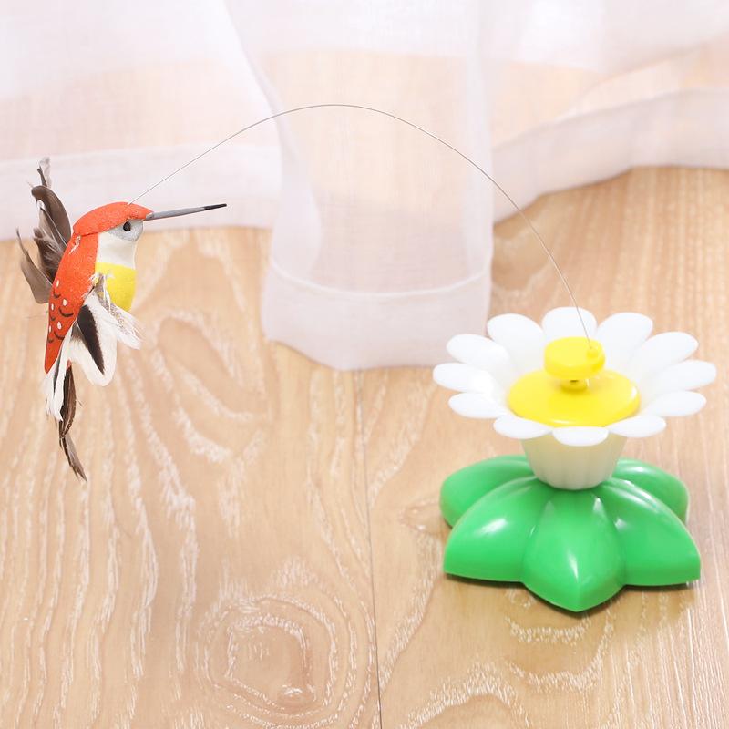 Product Introduction of Đồ chơi mèo Trêu ghẹo, vui nhộn và thông minh, tự động xoay quanh hoa, với chim bay và bướm, đồ chơi cho mèo 20