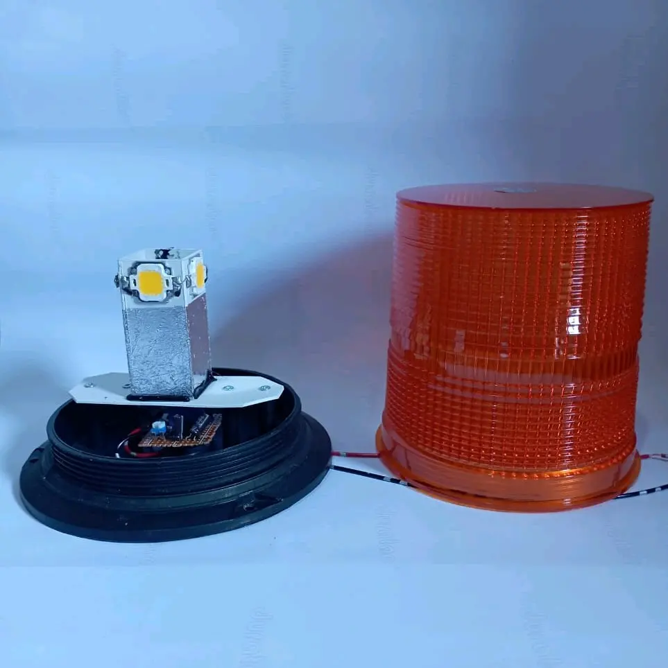 lampu rotary rakitan toples besar 12vol-24vol Car