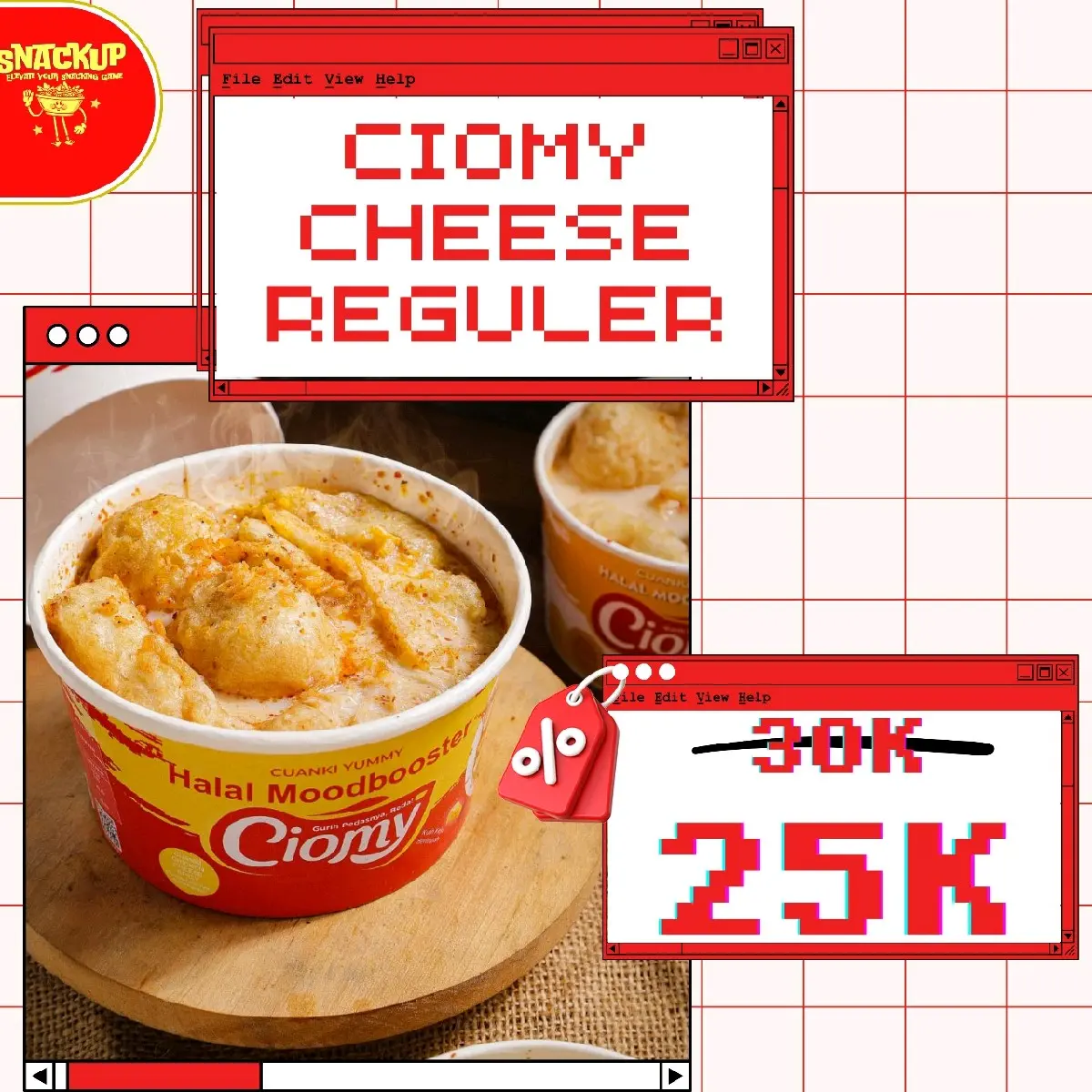 Ciomy Cuanki instant Cuanki Kereta Rasa Keju Ayam pedas