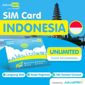 JavaMifi SIM Card INDONESIA Unlimited Quota | Travel Simcard Indonesia