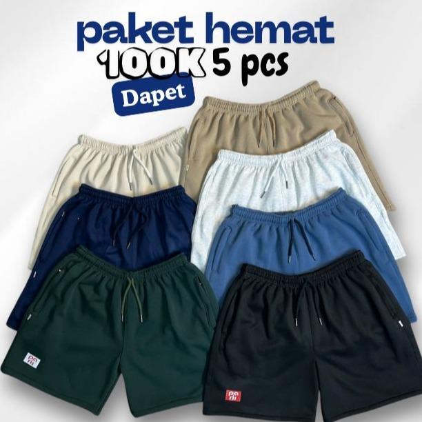 PROMO!!! Celana Pendek Boardshort / Short Pants Bahan Katun Fleece Premium Pria Wanita | Celana Olahraga | Celana Santai Boardshort 0