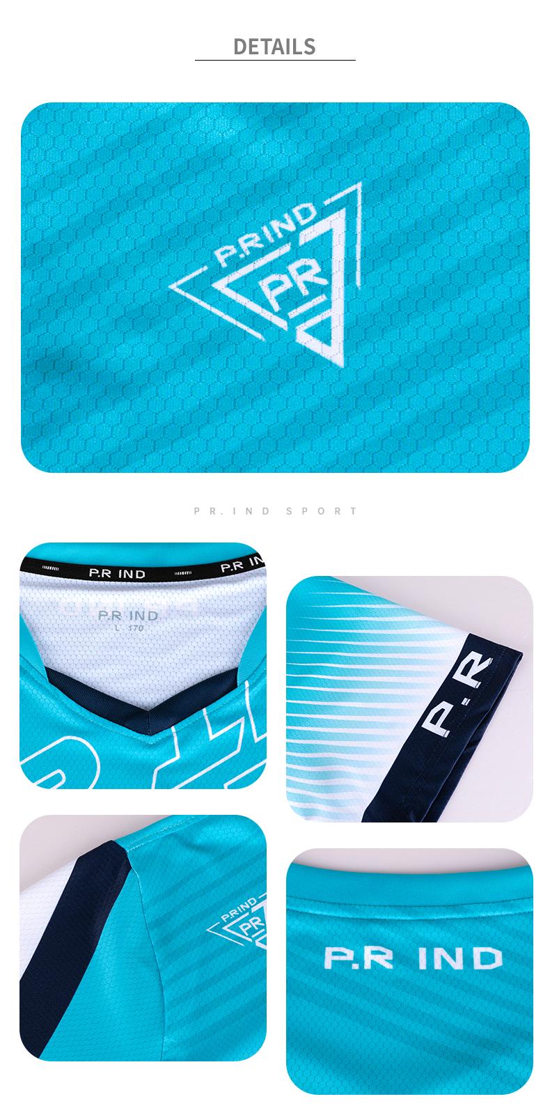 Product Introduction of 【DRY-FIT STYLE】Kaos Olahraga Badminton Gym Breathable Original PK777 - P.R IND Sports Jersey Training Shirt (Purui/PR) - Tiffany Green Black/Pink/Black White - S-3XL 12