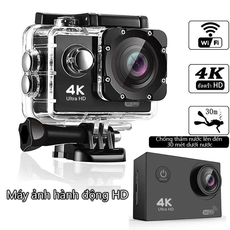 Camera Hành Động, được trang bị 4K 30 khung hình video độ nét cực cao, ảnh 120.000 pixel, phục hồi độ nét cao, cảm biến hình ảnh 2,0 ", phương tiện truyền thông phát sóng trực tiếp hàng ngày, camera HD, ổn định máy quay phim cầm tay camera  4k