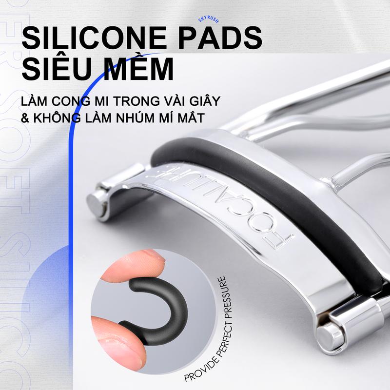 FOCALLURE #SkyRush Eyelash Curler Lasting Curl Dụng cụ trang điểm cầm tay 4