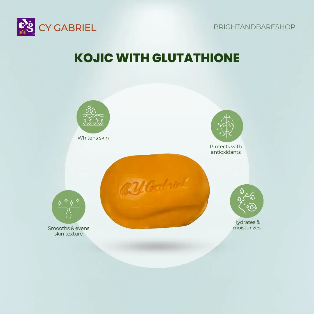 Cy Gabriel Kojic w/ Glutathione 60g whitening soap skin brightening soap  smooth skin glowing skin effective whitening soap