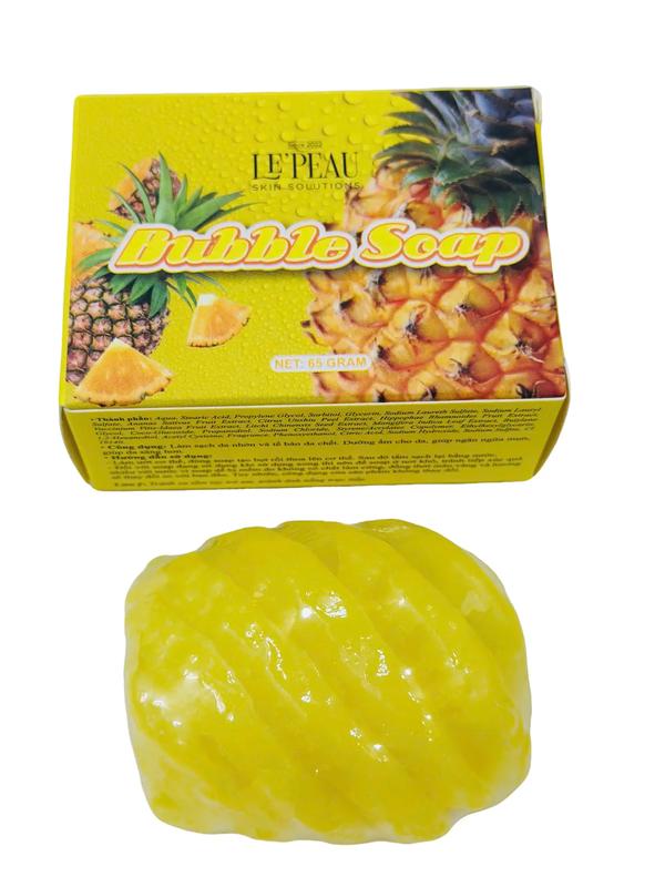 Xà phòng thơm soap Thơm hỗ trợ trắng da Body Bubble Soap LE'PEAU 65gr Xà Bông Tắm Trắng Dưỡng Body Nữ Women