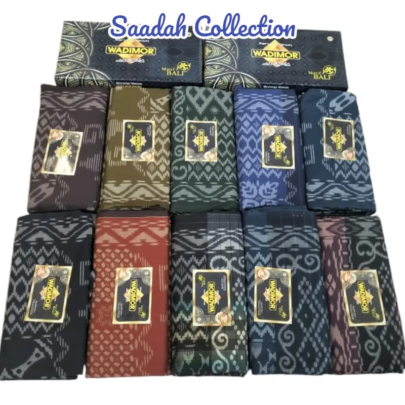 Sarung Wadimor Bali Motif Terbaru Full Kembang Sarung  Standar Dewasa 7