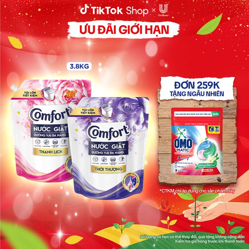  Nước Giặt Comfort Dưỡng Vải Đa Năng 3.8KG  2  
