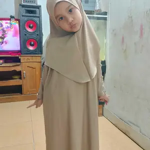 Gamis Abaya Anak Batwing Bayi Muslim Mewah Perempuan 2-3 Tahun 0-12 tahun Terbaru Ori Sudah Free Hijab Lembut Nyaman Syari