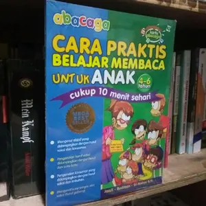 abacaga CARA PRAKTIS BELAJAR MEMBACA UNTUK ANAK 4-6 tahun cukup 10 menit sehari  - Jazuli - Budiman - Tri Wahyu R.N. BEST SELLER