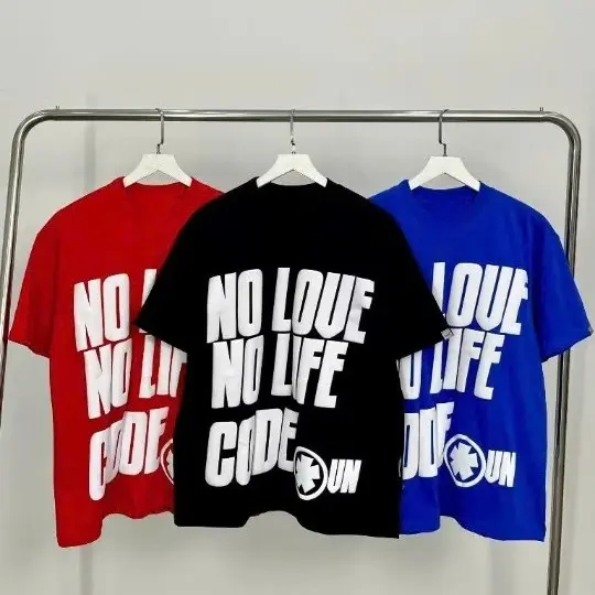[MỚI] Áo Thun Nam Nữ NO LOVE In Nổi, Áo Phông Unisex From Rộng Top Cổ Tròn Women