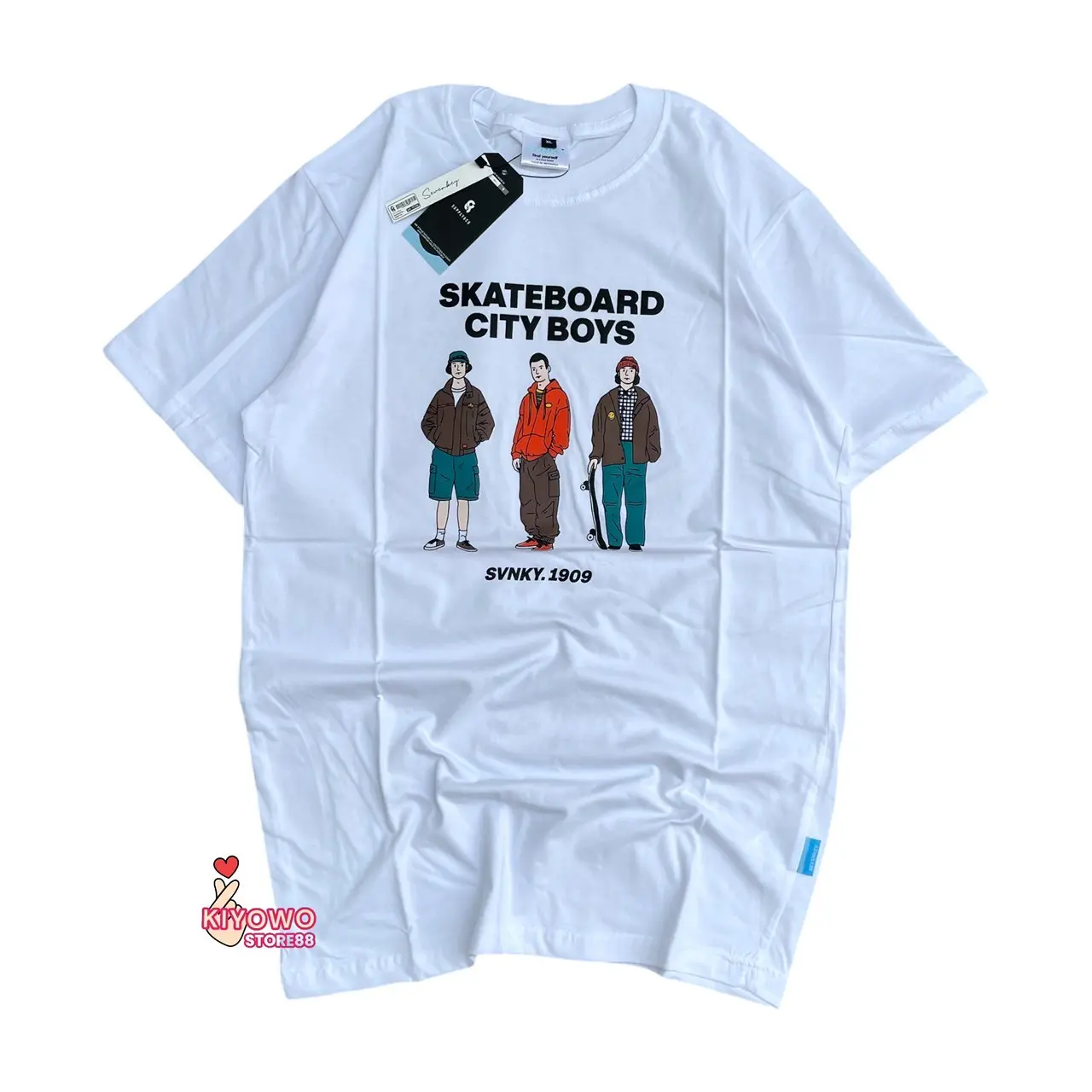KAOS SEVENKEY CITY BOYS KAOS PRIA WANITA TSHIRT DISTRO TSHIRT PRIA KAOS OVERSIZE Combed Bandung Sablon Baju Hitam Katun