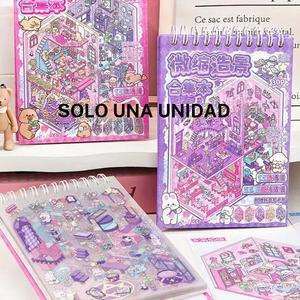 Libro de calcomanías creativas de escenas, 30 hojas/libro, Libro de calcomanías 3D, Libro de calcomanías decorativas Hazlo tú mismo, Calcomanías decorativas Hazlo tú mismo para scrapbooking, diario, envoltura de regalos