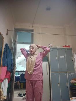 Product Review of [RatuHijabCilacap] Baju Ok Oka Celana Jogger Cargo Lengan Panjang Karet Bahan American Drill Wanita Setelan Kerah V from N**l 0