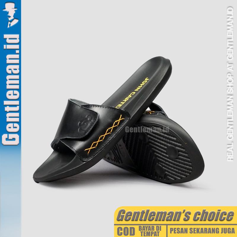 GENTLEMAN Onyx Sandal Slide Distro Casual Pria Kulit Asli Original 4