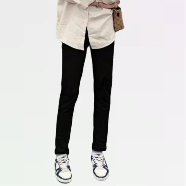 Quần jean nam trơn không rách màu đen chất bò đẹp co dãn tốt 4 chiều Có Túi form dáng skinny boy phố QD20 Menswear Pants TCS Trùm Chuyên Sỉ