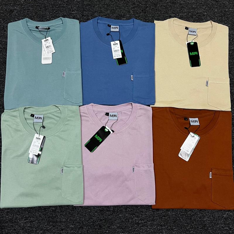 (Paket isi 4 Pcs) Kaos Pocket Saku MBN Pria Wanita Fashion Army Cream Distro Hitam Katun 2