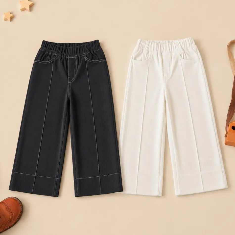 Celana Kulot Anak Corduroy Premium Wide Leg Pinggang Karet UNISEX Casual