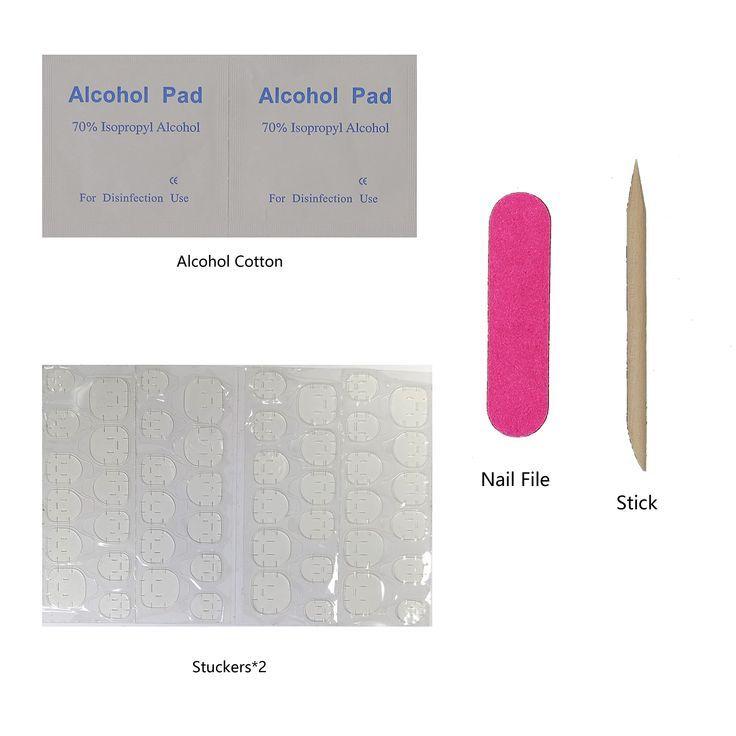 Kuku Palsu Panjang Gradasi Ungu Nails #23 (J) - Art & Polish 2