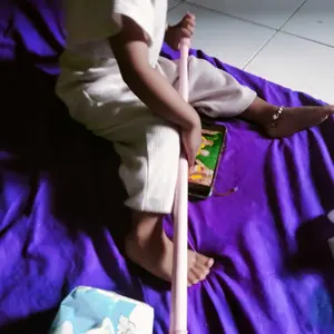 [COD] SK C1116 Tongkat Jemuran Biru Pengait Pakaian Bisa Setel Panjang Pendek