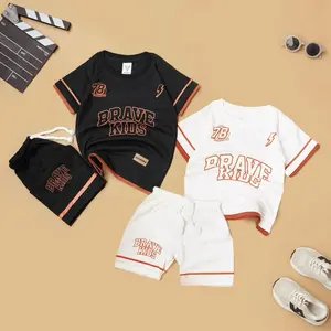 BRAVEKIDS  -  ONE-SET KAOS BASEBALL ANAK UMUR 1 - 5 TAHUN COTTON COMBED 24S PREMIUM QUALITY BISA COD