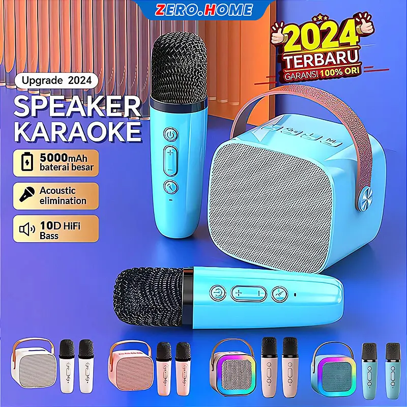 Mikrofon karaoke K1 Bluetooth suara audio rumah K bernyanyi bernyanyi set peralatan lengkap set mikrofon dengan suara Ponsel Mic
