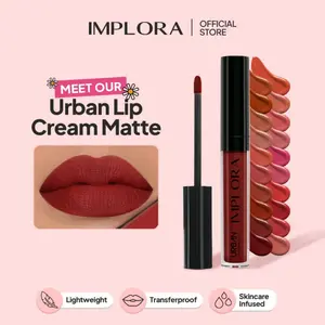 Implora Urban Lip Cream Matte Set Ombre product liptint stain Bullet lipstik Intense implorano 12