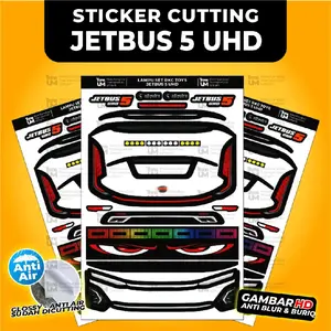 Sticker Cutting Lampu Bus Miniatur RKC Jetbus 5 UHD