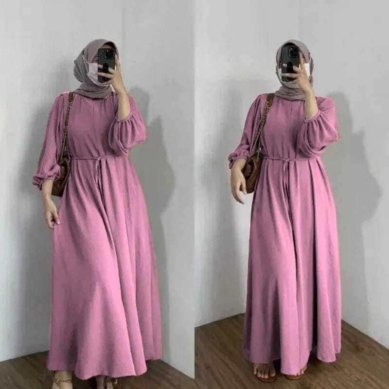 DANIRA DRESS GAMIS POLOS KATUN MICRO GAMIS BUSUI Fit Muslim 4